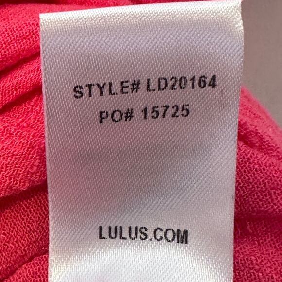 NWT LULUS Coral Pink My philosophy wrap dress size small - Picture 8 of 9
